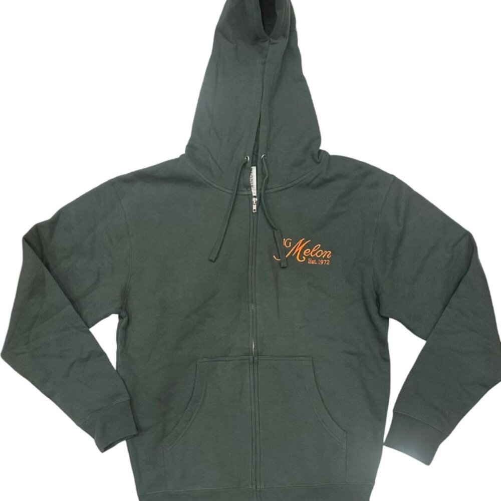 JG Melon NYC Restaurant Green Hooded Sweatshirt Adult M